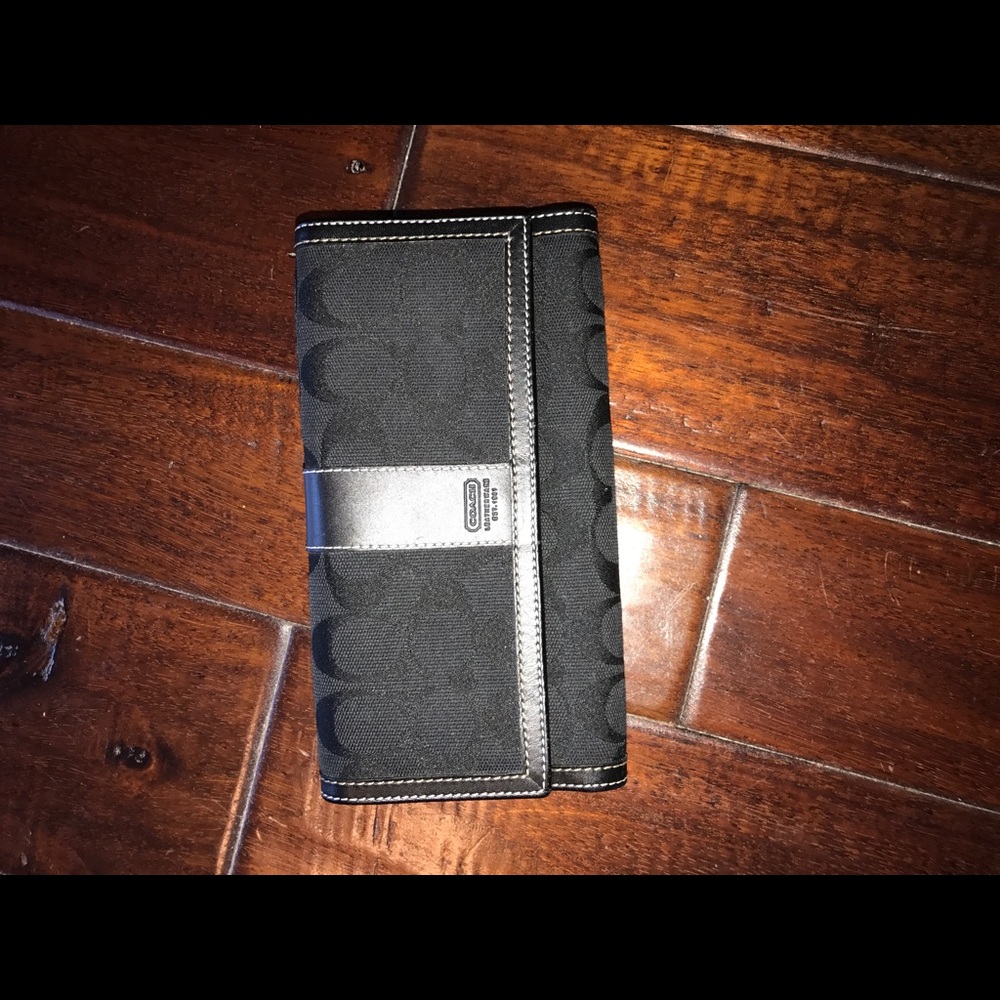 Coach black wallet