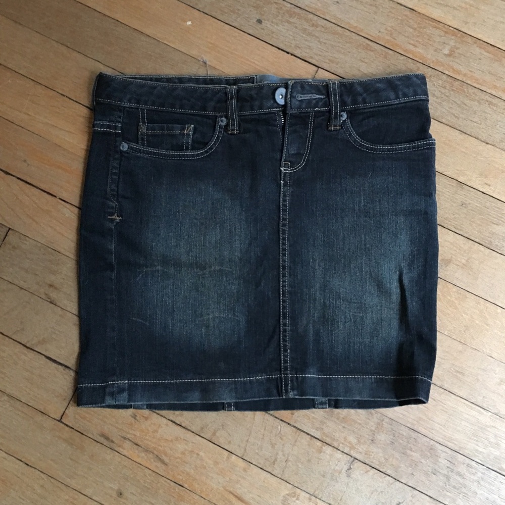 Converse denim mini skirt