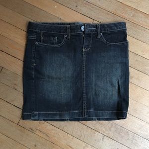 Converse denim mini skirt