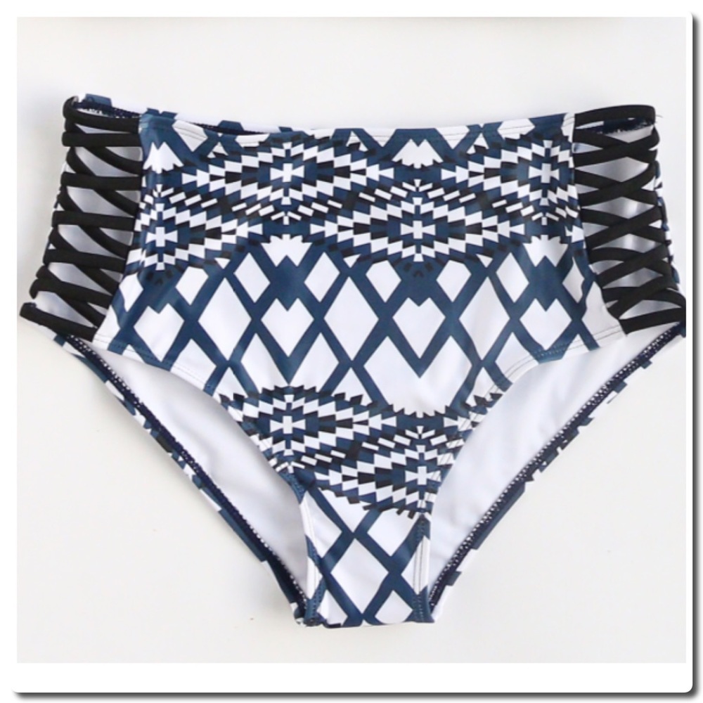 Geometric Print High Waist Bikini - Picture 6 of 7