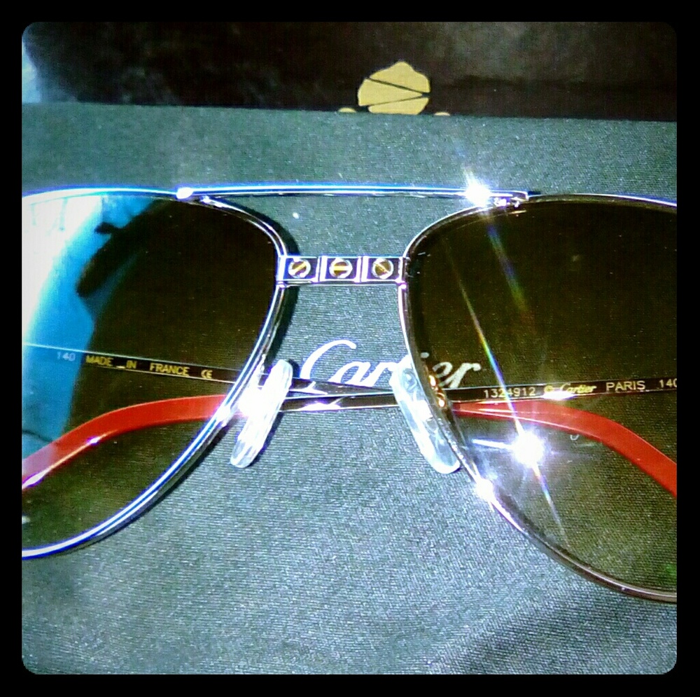 Cartier Aviator frames screw love collection