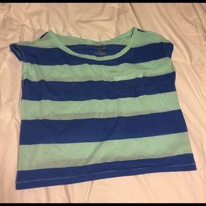 American Eagle Striped Crop Top