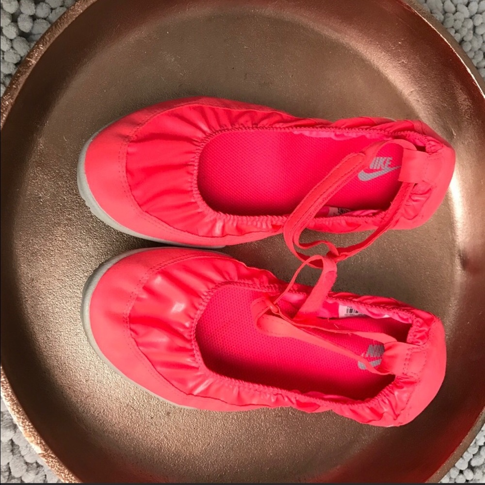 Nike ballet flats, salmon color