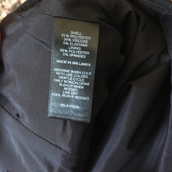 EUC Express Black Pencil Skirt Size 4 - Picture 4 of 4