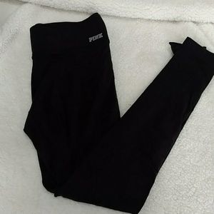 Pink fleece lined leggings