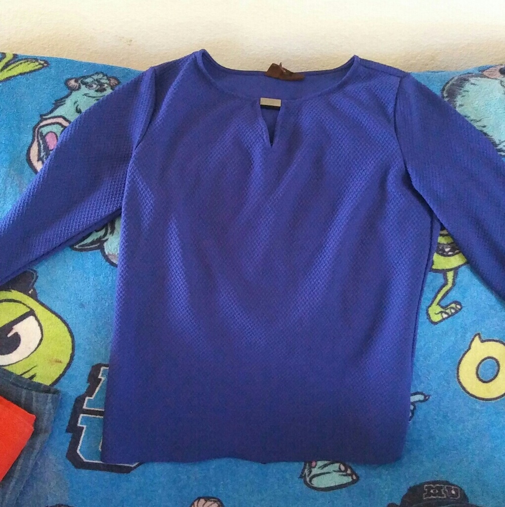 Blur long sleeve blouse