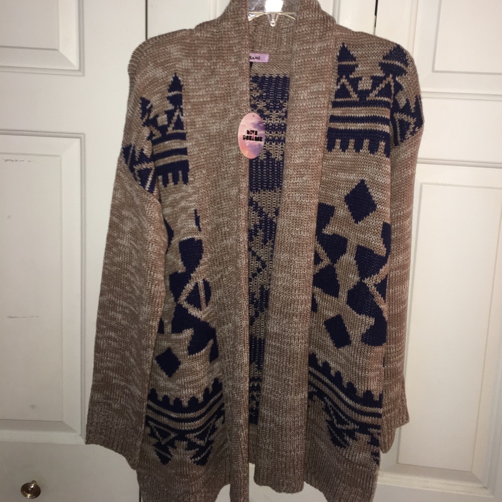 Aztec pattern cardigan