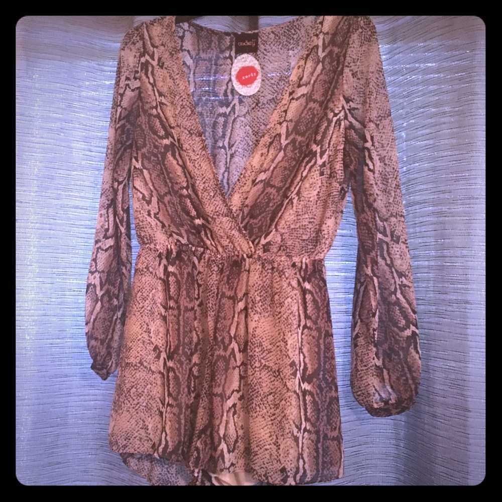 Animal print Romper