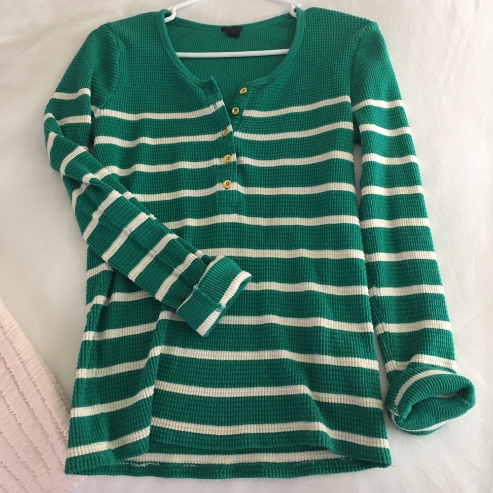J crew striped thermal