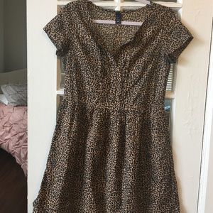 Leopard Shortless Dress