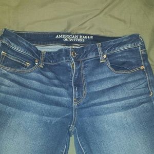 American Eagle flared jeans14R super super stretch