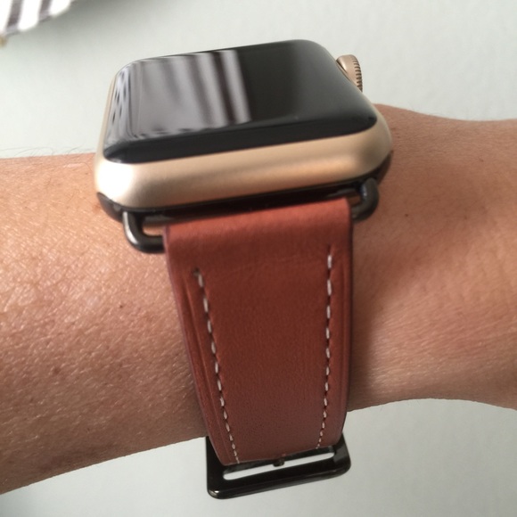 🗝SPACE GRAY Brown Apple Watch Band Strap🗝 - Picture 2 of 5