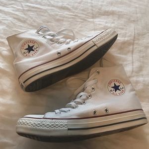 white converse high tops