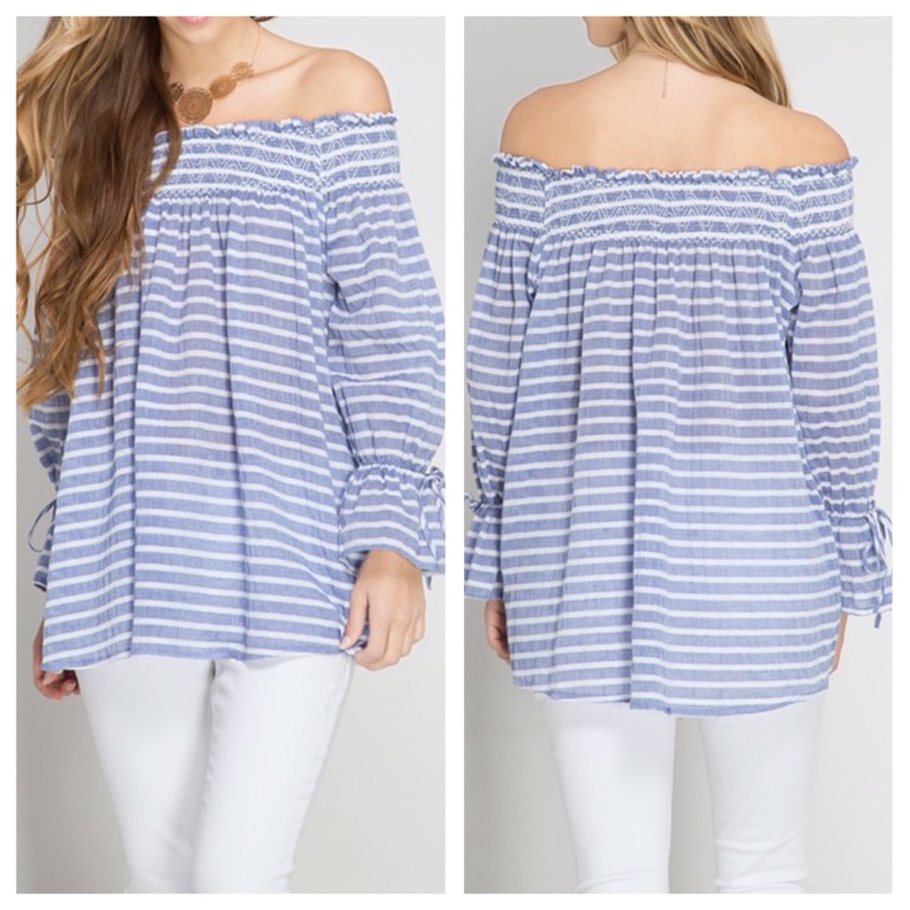 🆕Off Shoulder Stripe Top