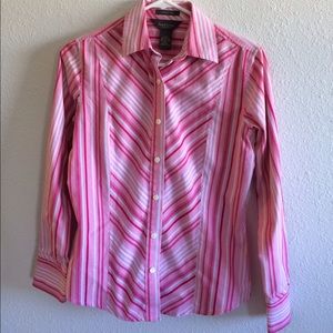 Striped women's Van Heusen dress shirt