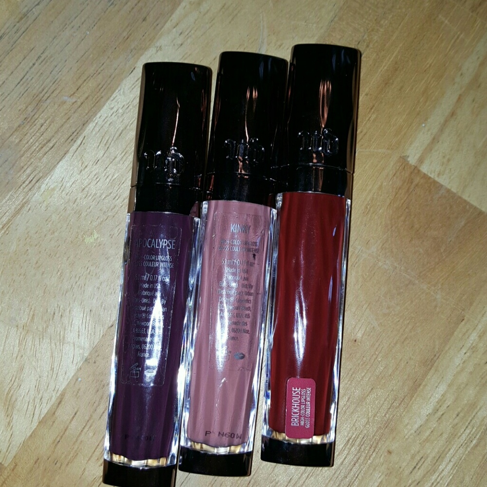 3 Urban Decay Revolution lip Glosses