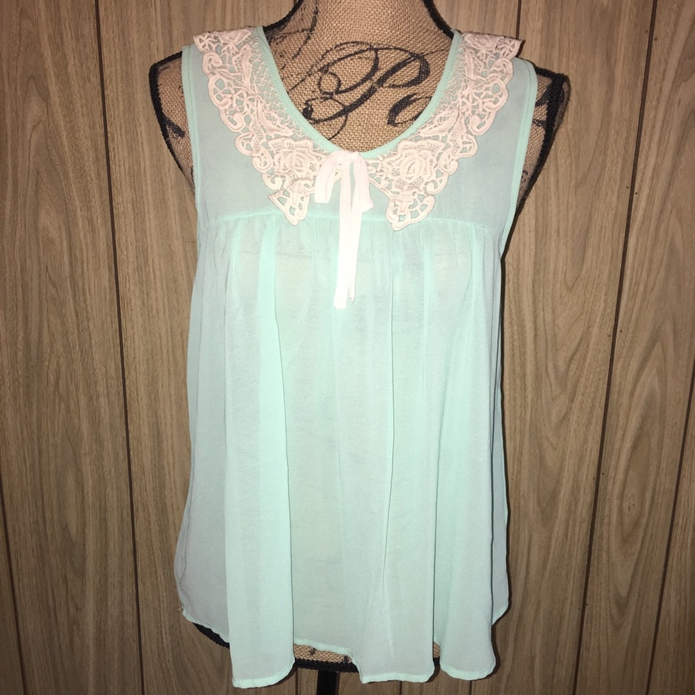 Adorable Mint Top