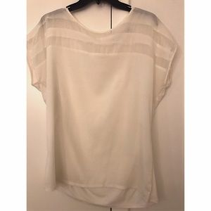 Off White Sheer Top