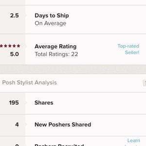 TOP RATED POSHMARK SELLER! ❤