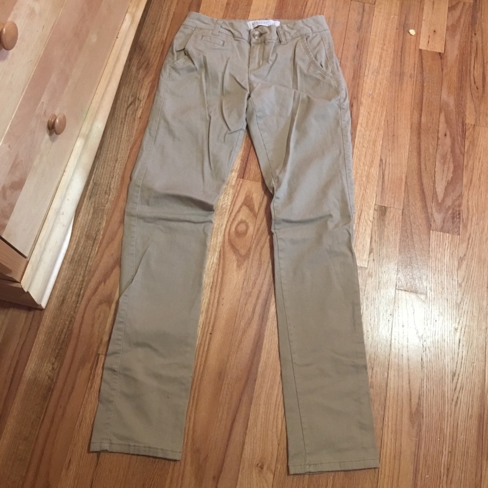 Girl tan pants
