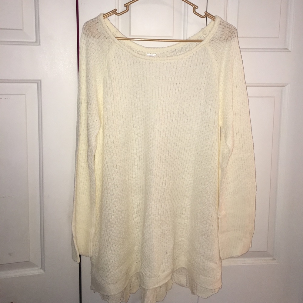 Lightweight cream sweater