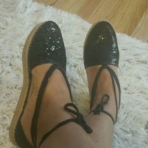 New Black Laced Shoes