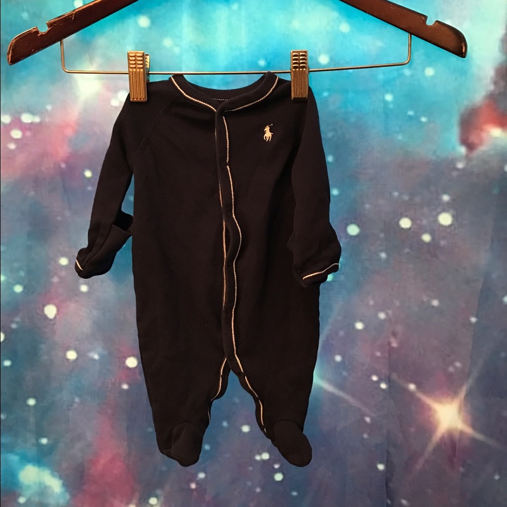 🔥🔥Newborn Ralph Lauren Onesie Navy 🔥🔥