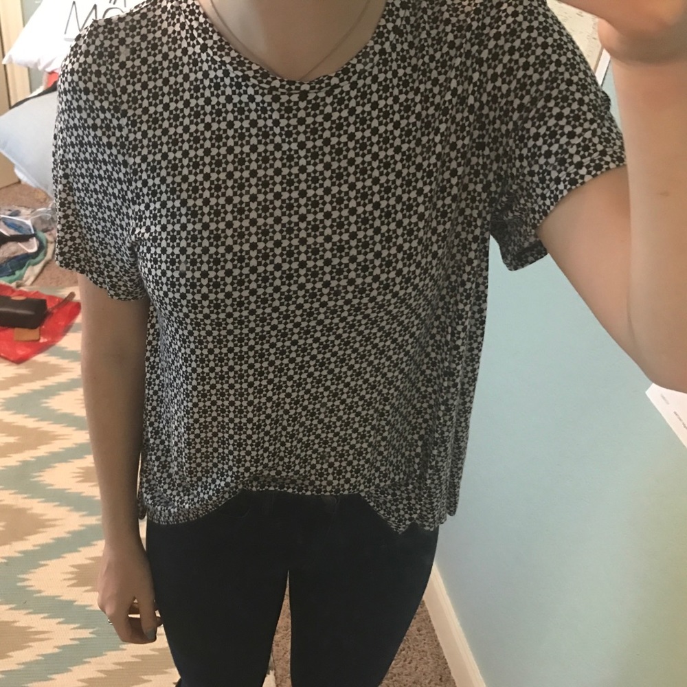 F21 Flowy printed tee