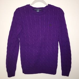 Ralph Lauren Sport Cable Knit Crew Neck Sweater