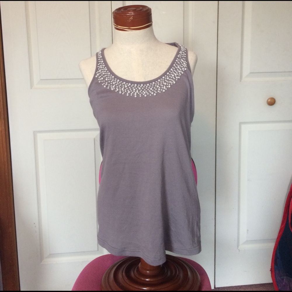 Large Charlotte Russe gray racer back