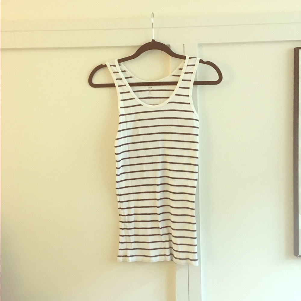 H&M LONG RIBBED TANK TOP