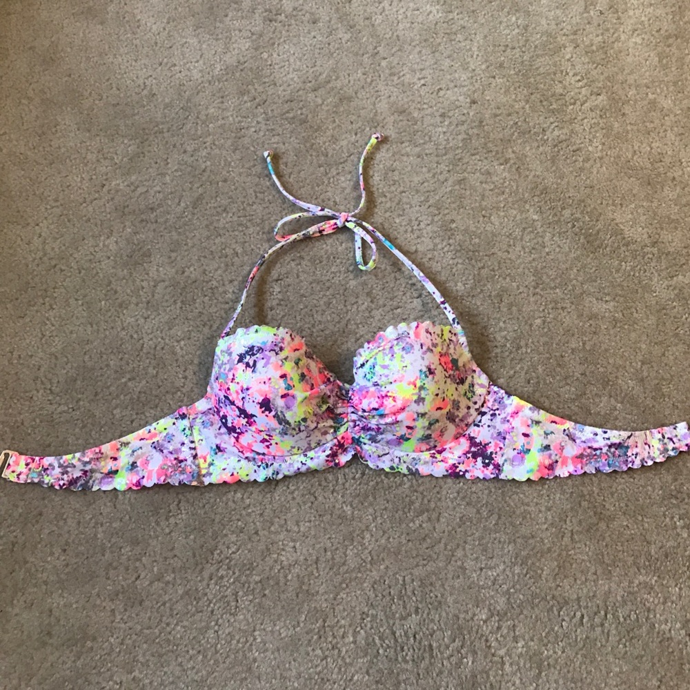 Multi colored bikini top