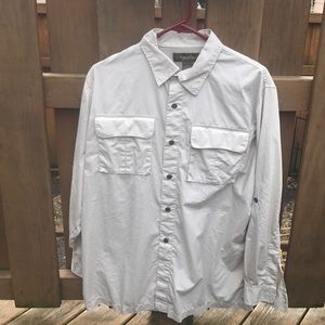 Men's L Outdoor Long Steve Button Up