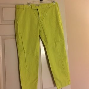 GAP green, slim-cropped pants. Size 12