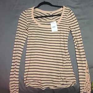 Free People Hard Candy Cuff Top in Pink Combo