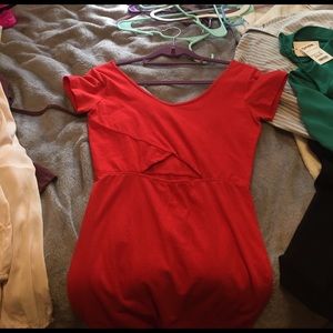 Forever 21 Red Dress with cutout in the front