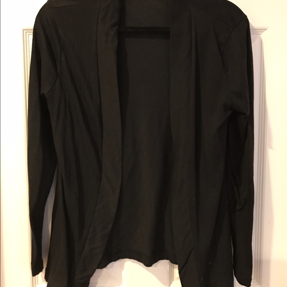 JCREW BLACK COTTON CARDIGAN