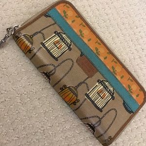 Fossil key per wallet BIRDCAGE. Rare. CLEAN!!!