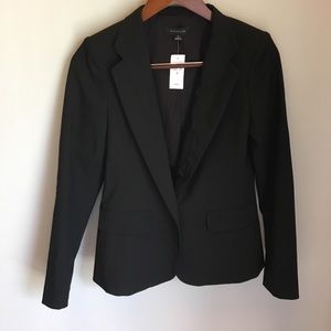 NWT Ann Taylor One Button Suit Jacket Black Size 0