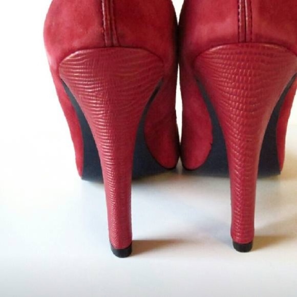 BUNDLED! Rebecca Minkoff Suede Lizard Pumps NWOB - Picture 2 of 7