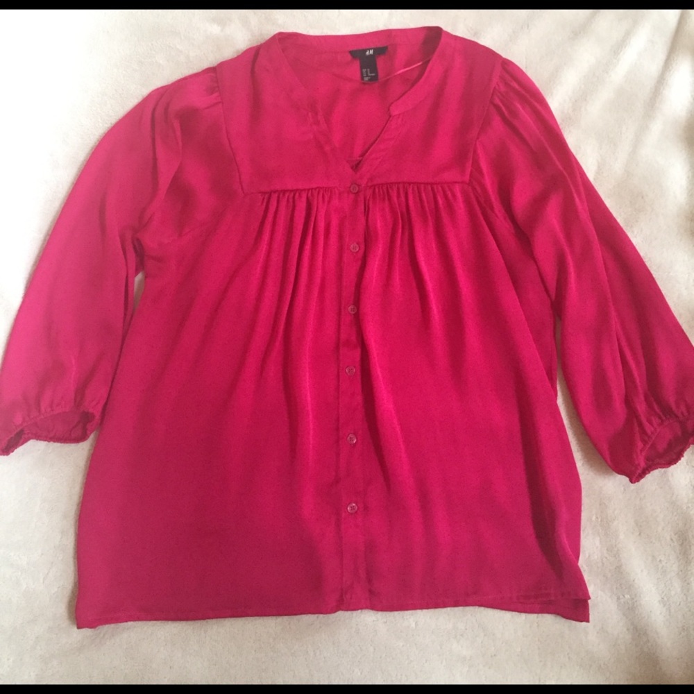 H&M Hot Pink Blouse