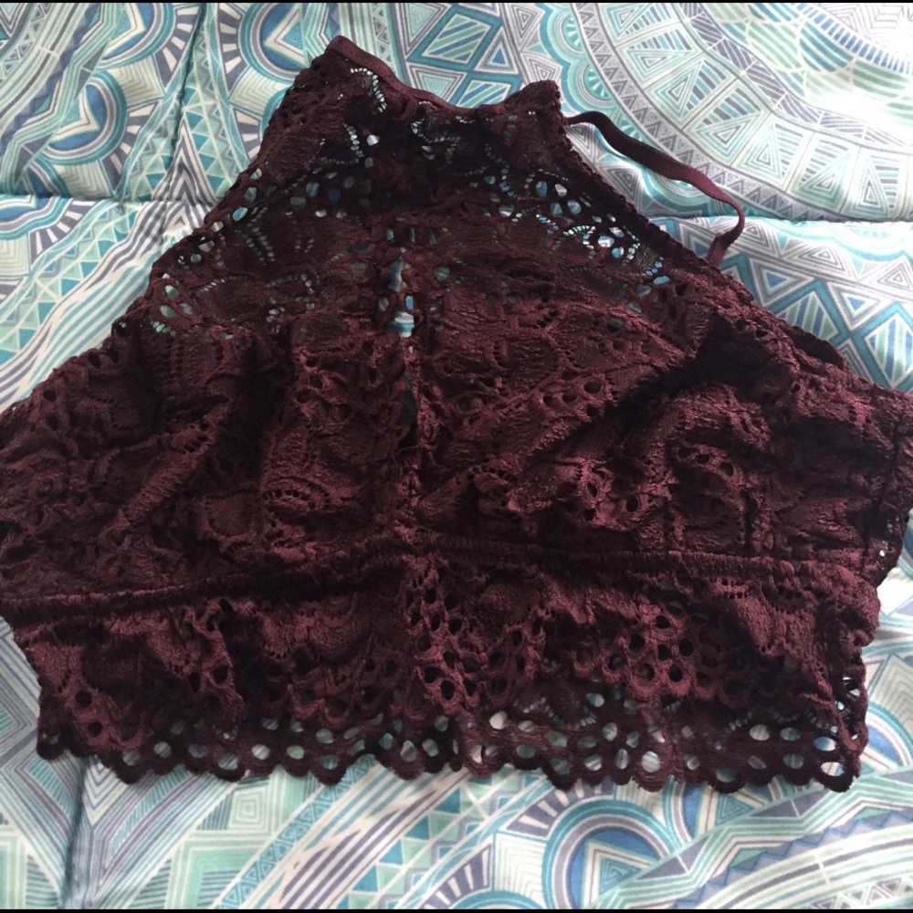 Maroon bralette