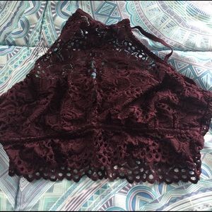 Maroon bralette