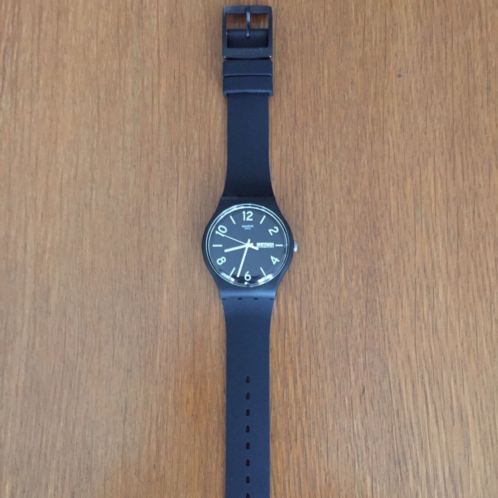 Swatch watch (black and white)