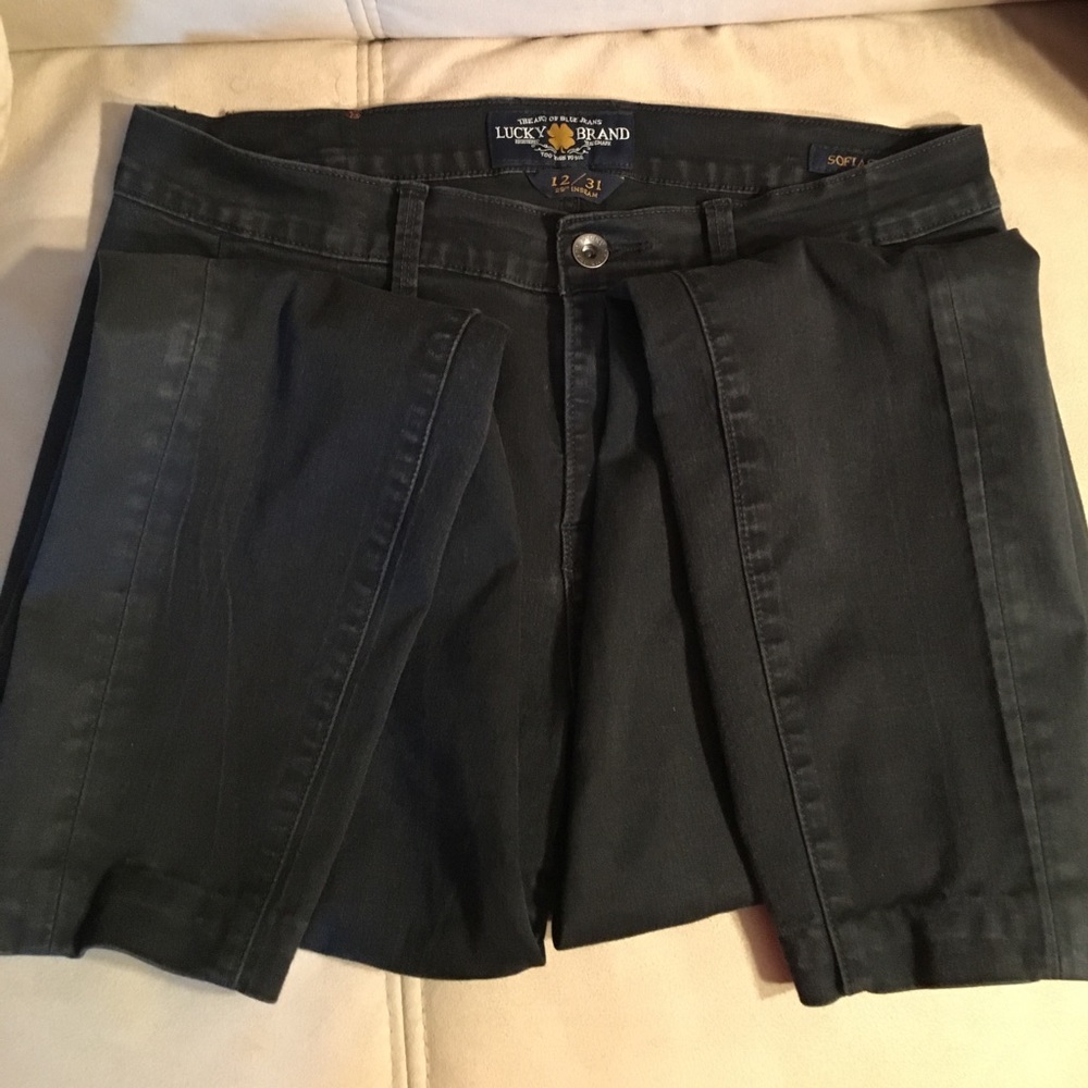 Lucky Brand , Sophia skinny black jeans.