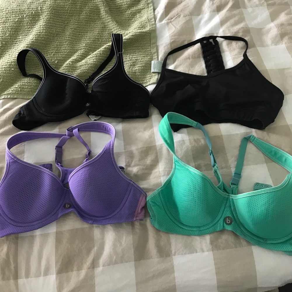 4 sports bras from forever 21 and cotton on