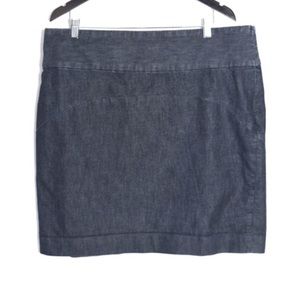 Dark Denim Mini Skirt Gap (20)