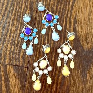 Set of Two Pairs of Chandelier Earrings