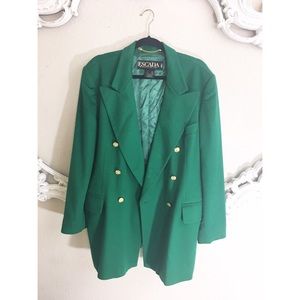 🌿 Escada cashmere wool double breasted blazer