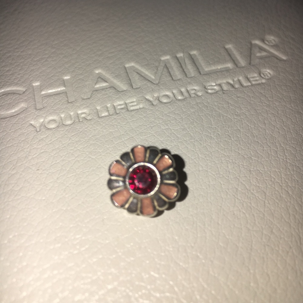 Rare Chamilia pink & white flower with deep pink